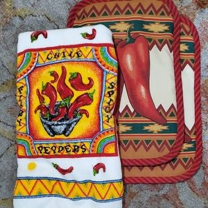 Chili Pepper Dish Towel & hotmits